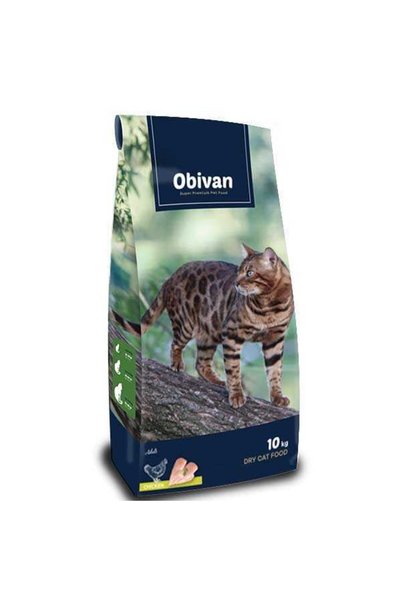 obivan Adult Cat Tavuklu Kedi Maması 10 kg