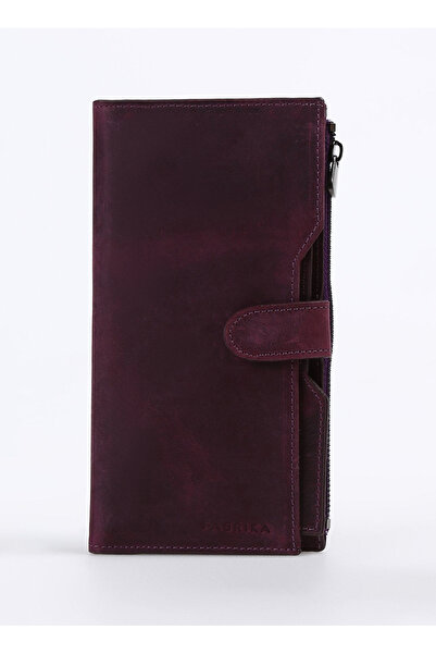 Fabrika Mor Kadın 10x19x2 cm Deri Cüzdan Frk 501 Flt