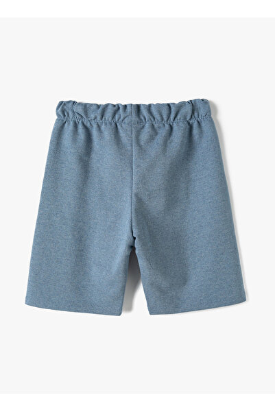 Koton Normal Bel Regular Fit Mavi Erkek Çocuk Şort 4SKB40133TK