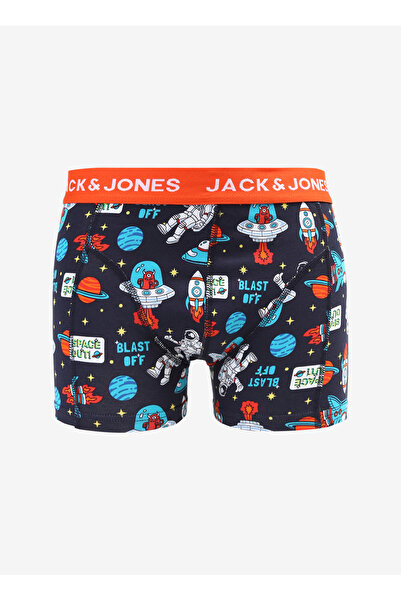 Jack & Jones Lacivert Erkek Boxer 12262256_JACSPACESHIP TRUNK TRY