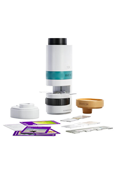 Top Brıght Microscop pentru jocuri STEM cu proiector 350, TopBright