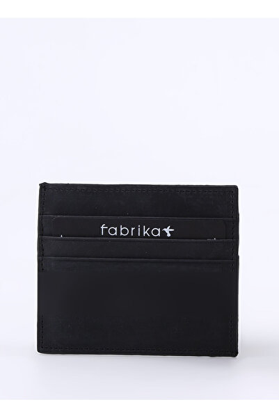 Fabrika Siyah Erkek Deri 11x8x1 cm Kartlık Frk 329 Crayz
