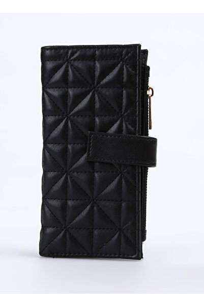 Fabrika Siyah Kadın 10x19x2 cm Vegan Cüzdan Frk 504