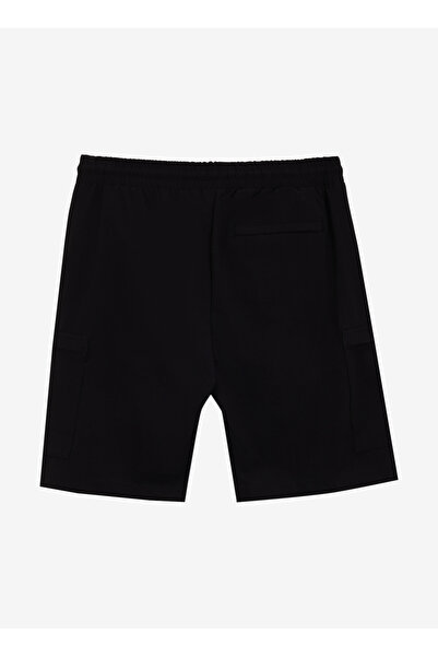 Jeep Siyah Erkek Lastikli Su İtici - 4 Yöne Esneyen Kargo Şort J4SM-SHT7207