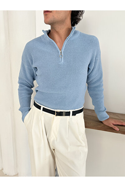 OTAKU Πλεκτό πουλόβερ Θεσσαλονίκης 3 τεμαχίων με μισό φερμουάρ