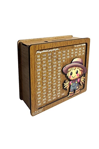 Limly Tasarım 10.000 ₺ kumbara - Korkuluk Figürlü Hedef Kumbara