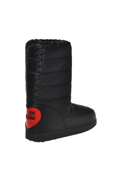 Love Moschino Siyah-Kırmızı Kadın Kar Botu JA24152G1HIT6000