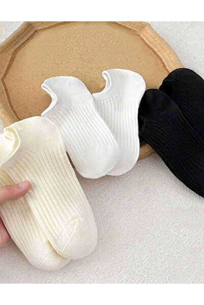 Generic 3 Pairs Women's Simple Invisible Short Equal Socks for Daily Use, Summer