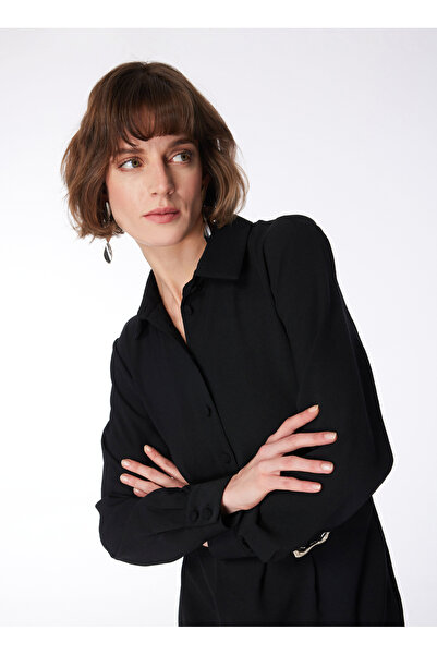 Fabrika Siyah Kadın Basic Elbise F4SL-ELB0858