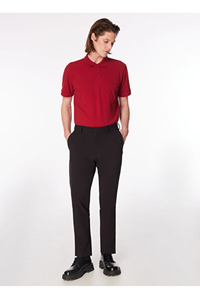 Fabrika Siyah Erkek Basic Chino Pantolon F4SM-PNT 0720