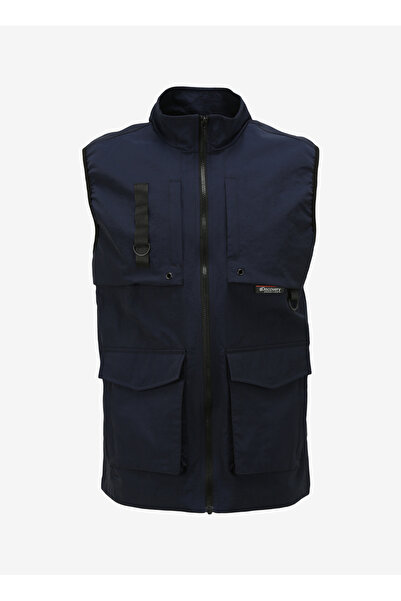 Discovery Expedition Lacivert Erkek Dik Yaka Basic Su İtici Yelek D4SM-YLK3227