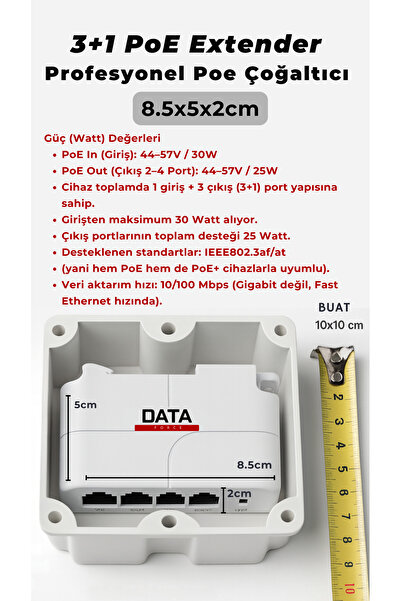 Genel Markalar 3+1 10/100 POE EXTENDER