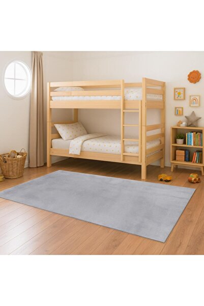 Bonny Home Relax Gri Leke Tutmaz Yıkanabilir Çocuk Genç Odası Halısı Yumuşak ...