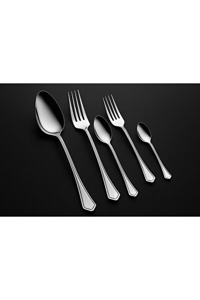 Rollers Petra Modern 60 Piece 12 Person Stainless Steel Cutlery Set
