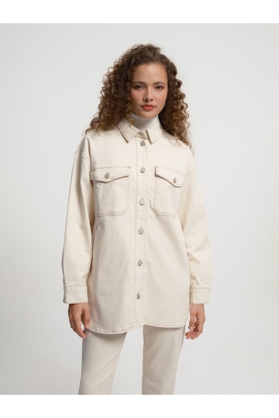 Loft Oversize Kadın Gömlek U.kol