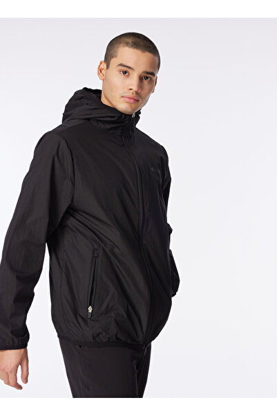 Discovery Expedition Siyah Erkek Kapüşonlu Relaxed Su İtici Rüzgarlık D4SM-TR...