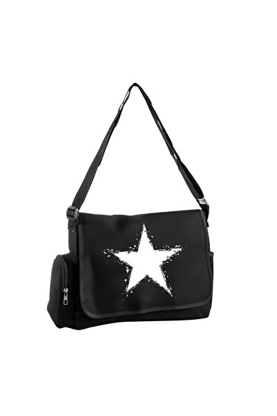 DEEFWEAR Geantă Messenger imprimată/Gantă de școală/Gantă pentru laptop