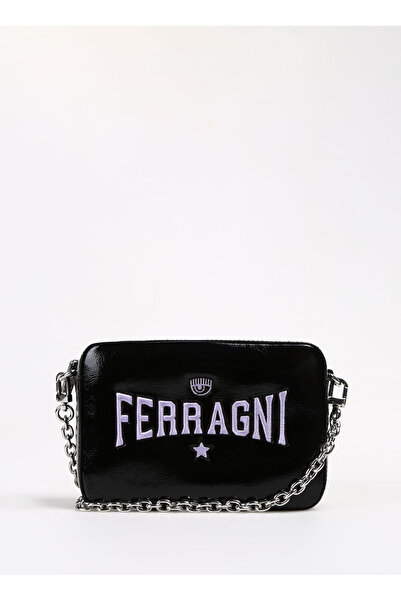 CHIARA FERRAGNI Siyah Kadın 20x14x6 cm Çapraz Çanta 75SB4BN4ZS954899