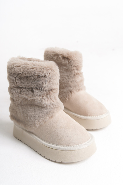 Moda Lime Girl's Fur-Lined Easy-To-Wear Cold Weather Resistant Flexible Comfortable Sole Winter Boots