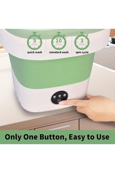 Hope Portable Washing Machine, Mini Washer Foldable and Dryer with 3 Modes Deep Cleaning