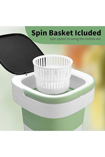 Hope Portable Washing Machine, Mini Washer Foldable and Dryer with 3 Modes Deep Cleaning