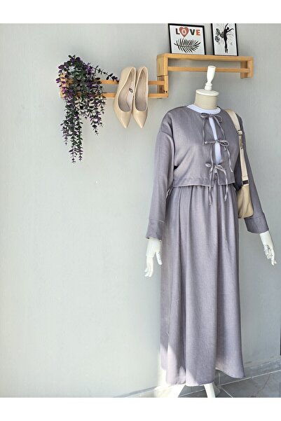 ENDAMIM Linen Skirt Set
