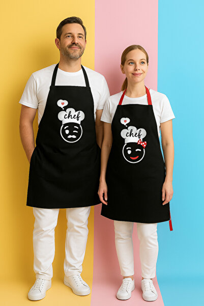 AYSHOME مجموعة مريلة مطبخ مزدوجة مقاومة للبقع من آيس هوم نيو شيف