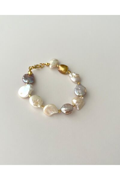 eyla collection Gerçek Amorf İnci Bileklik