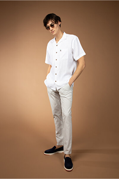 Kiğılı 7 Drop Slim Fit Вузький крій з візерунком, еластична канва / брюки-чіно