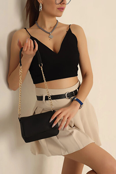 citycenterfashion المرأة سلسلة حزام سلسلة نموذج المغناطيس إغلاق حقيبة اليد وا...