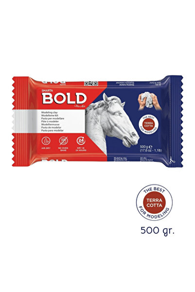 Smarta Bold Modeling Clay 500g - Terra Cotta