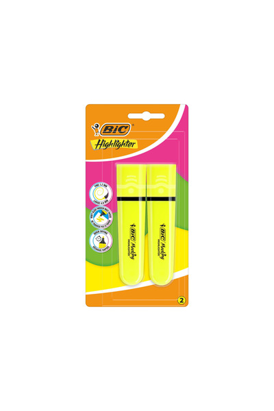 Bic Flat Fosforlu Kalem 2 Li Sarı 517920