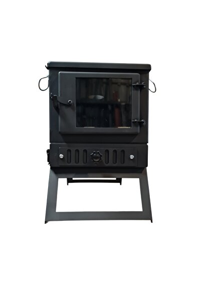 demirnesil Katlanır 2MM Çelikten Camlı Kül Hazneli Kamp,Çadır Sobası. Kolay kurulum Çantalı Tepedentırnağa Soba