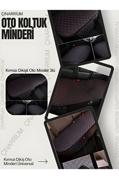 cinarrium Lincoln Navigator U228 2003-2006 Передні та задні сидіння з чорної шкіри з червоною прострочкою