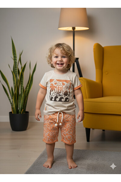 Miniworld Kids Unisex Girls Boys Shorts Bottom Top Set Nursery 100% Cotton Casual Style Design Premium