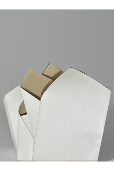 Orbak Kağıt Gömlek Tişört Tekstil Ara Kartonu Beyaz Gri 500 Adet 25x35cm (4,0...