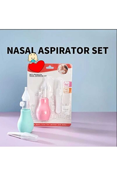 ORGANICYOU BEIDILE Yenidoğan Burun Temizleyici Soğuk Akıntılı Burun Temizleyici Bebek Aspiratörü Silikon PEMBE