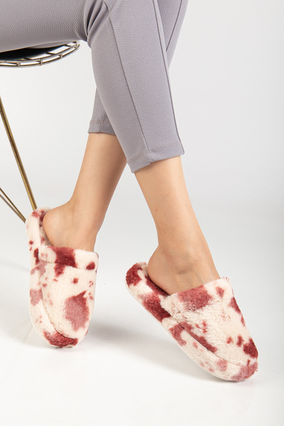 oliviashoes Women's Plush Furry House Slippers