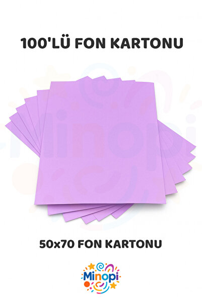 Minopi Lilac Background Cardboard 50X70 cm 100-Pack Colored Background Cardbo...