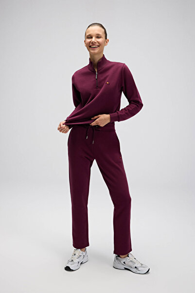 Ellesse Women's Half Zipper Sweatshirt Ef557-Brd