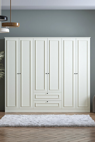 SARMOBİ Mira 6 Kapaklı 2 Çekmeceli Dolap