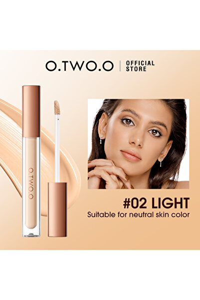 o.two.o كونسيلر خافي عيوب سائل تغطية عالية من او تو او - رقم 02