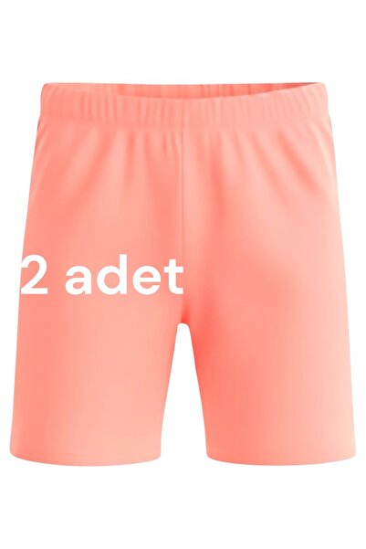 TAMGÜN Kız Çocuk Kısa Tayt Şort – Pamuklu Likralı Spor Voleybol Günlük Etek Altı Rahat