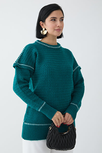 InStyle Петрольний зелений шардоне з бією Детальний казак