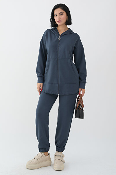 InStyle Двокомпонентний комплект з застібкою-блискавкою та гумовою підкладкою, антрацитовий