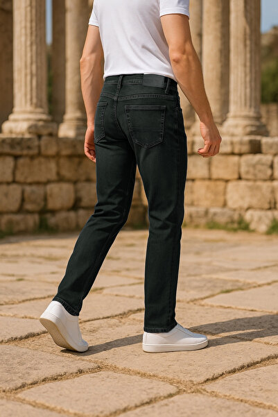 Xcedy Ανδρικό κλασικό γκρι παντελόνι - ψηλόμεσο, 5 τσέπες, εύκαμπτα πόδια σωλήνα C366