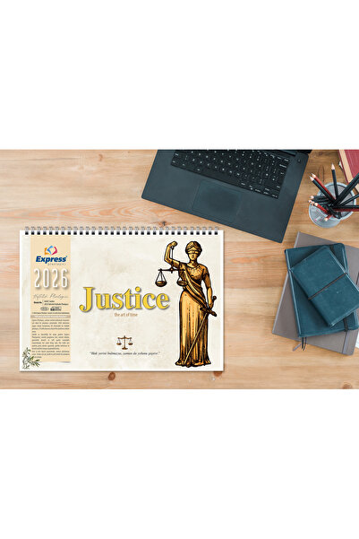 Express 2026 Takvim A4 Ebat 53 Haftalık Planlayıcı Justice