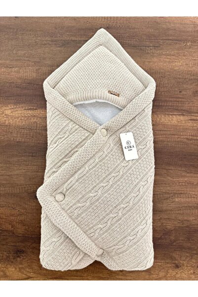 MUTİR سترة زفاف محبوكة بغطاء رأس من تريكو