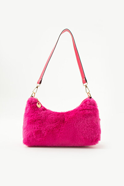 NBİBAGS peluşlu kadın çantası