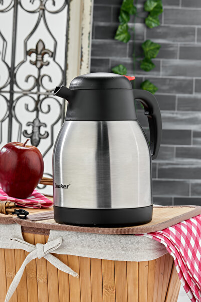 Cooker 1,5 Litre Çelik Termos Çay Termosu Su Termosu Termos
